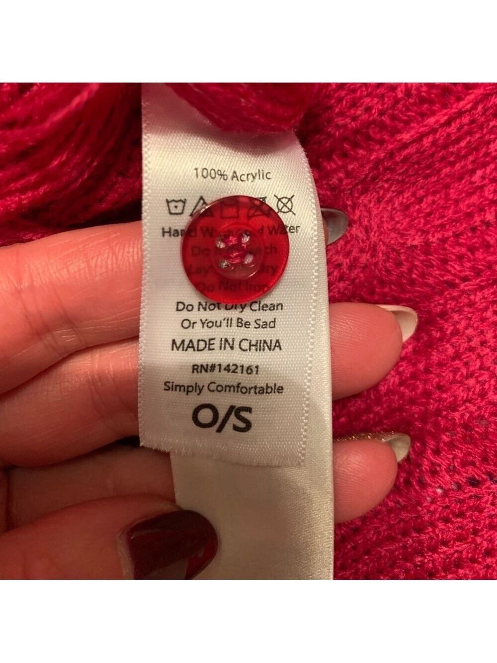 NWT Lularoe Raspberry Pink Mimi Cable Knit Shawl - Picture 6 of 6